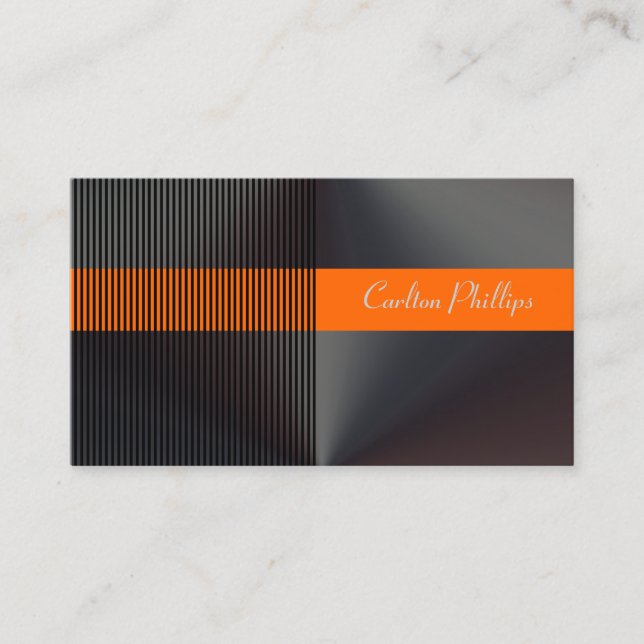 Unternehmenskarten Pinstriche + Musculin Visitenkarte (Vorderseite)