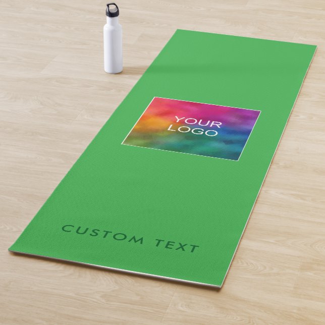 Unternehmenslogo mit individuellem Text Monogramm  Yogamatte (Beispiel)