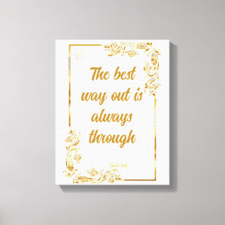 Unternehmensmotivation Frost Typografie Leinwanddruck