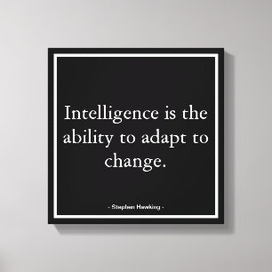 Unternehmensmotivation Hawking Typografie Leinwanddruck