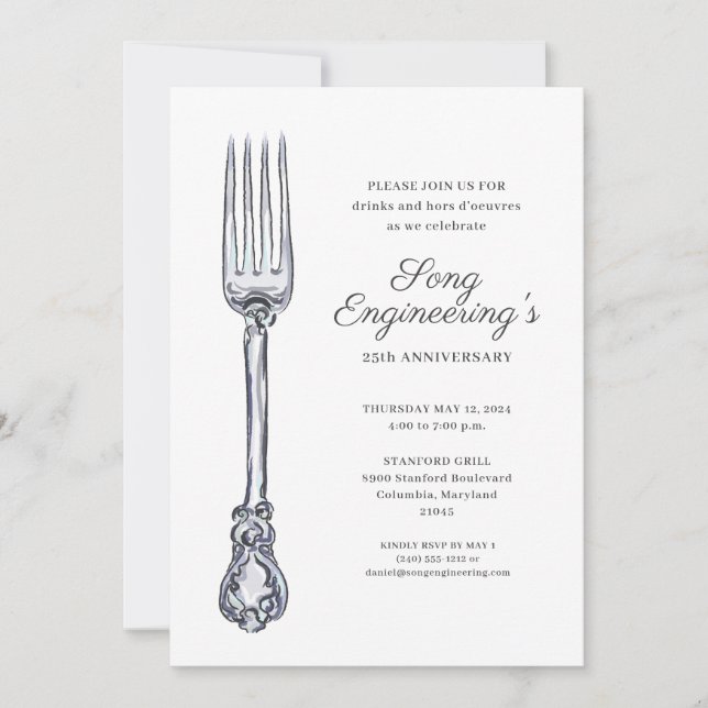 Unternehmensparty Einladung (Vorderseite)