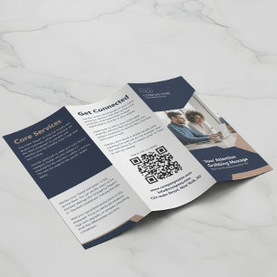 Unternehmensportfolio Moderne elegante Trifold-Bro Flyer