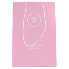 Unternehmenstasche mit Logos und Firmendetails Mittlere Geschenktüte