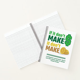 Unternehmer Boss 8.5" x 11" Spiral Notebook Notizbuch