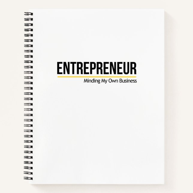 Unternehmer: Das eigene Geschäft machen Notizbuch (Vorderseite)