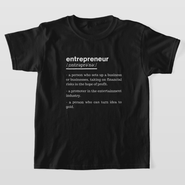 Unternehmer Definition Funny Business Owner Gesche T-Shirt (Ablage )