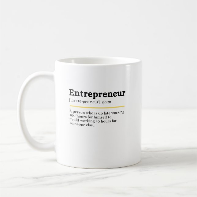 Unternehmer Kaffeetasse (Links)