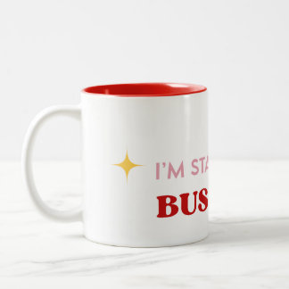 Unternehmer-Kaffeetasse für morgendliche Motivatio Zweifarbige Tasse