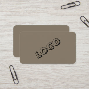 Unternehmer-Logo-Geschäftskarten – Eleganter Stil Visitenkarte