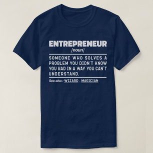 Unternehmer Noun Definition Cooler Geschäftsinhabe T-Shirt