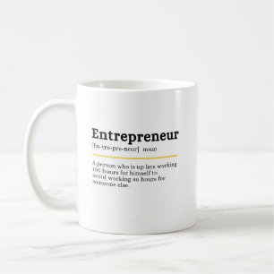 Unternehmer Substantiv Definition Motivationsgesch Kaffeetasse