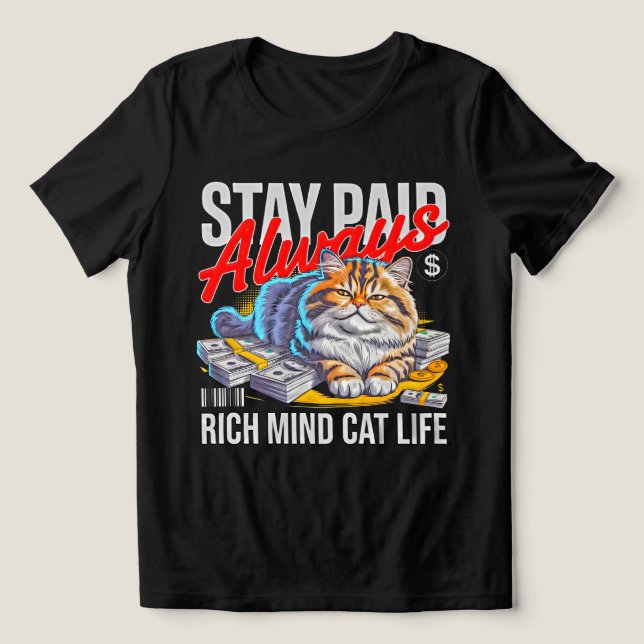 Unternehmerin Boss Babe - Reiches Katzenmutter-Gel Tri-Blend Shirt (Design Vorderseite)