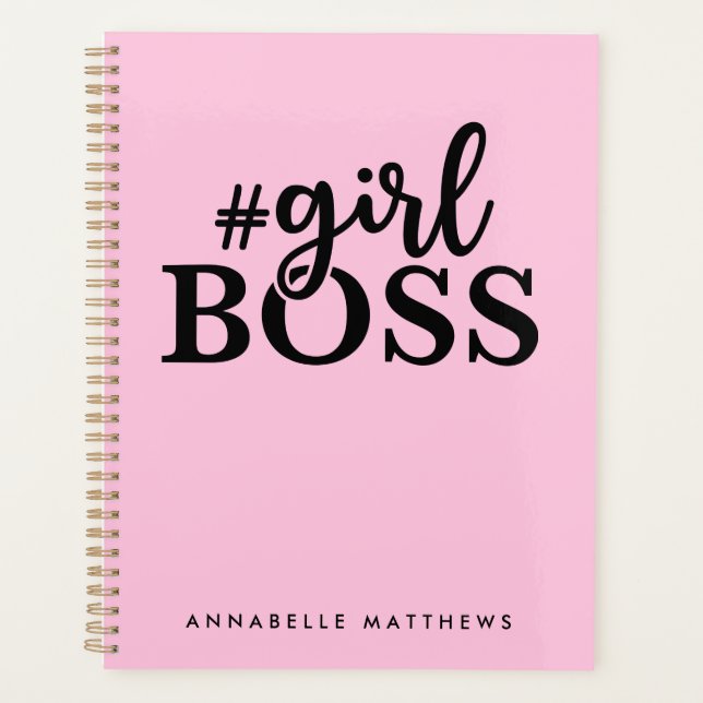 Unternehmerin Girl Boss Babe  Planer (Vorderseite)