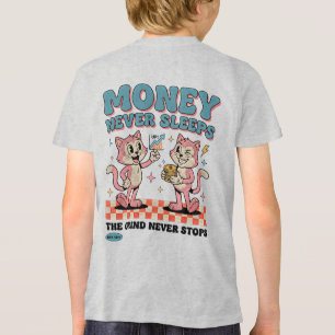 Unternehmerkatze Boss - Geld Hustle Geschenk Tri-Blend Shirt