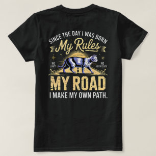 Unternehmerkatze Meine Regeln Meine Straße - Hustl T-Shirt