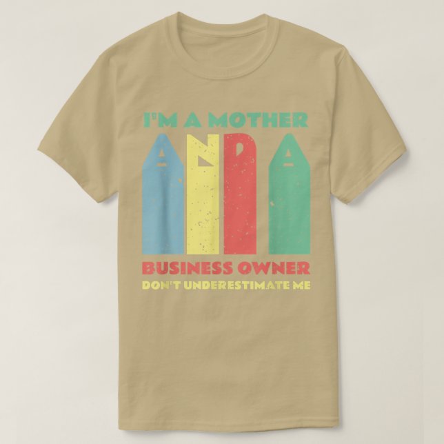 Unternehmermotivation Kleinunternehmen Eigentümer  T-Shirt (Design vorne)