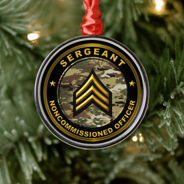 Unteroffizier der Armee Ornament Aus Metall (Baum)