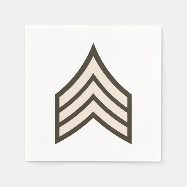 Unteroffizier Rang Serviette (Vorderseite)