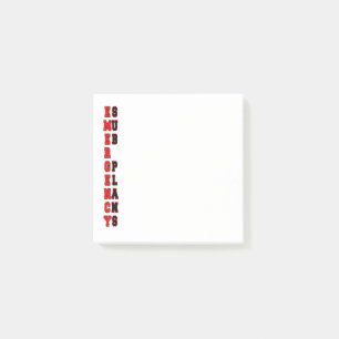 Unterpläne für Notfälle Post-it Klebezettel