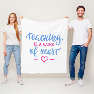 Unterricht ist eine Arbeit des Herzens Fleecedecke