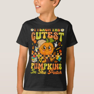 Unterrichte den süßesten Kürbis im Fleck Herbst T-Shirt