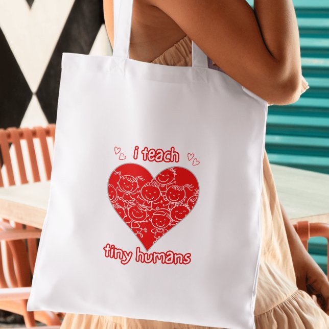 Unterrichte kleine Menschen Grundschullehrer im Ki Tragetasche (Show your love for the little ones! Buy now!)