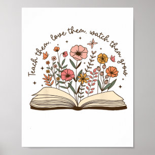 Unterrichte Lehrer Wildblume Ck zum ersten Schulta Poster