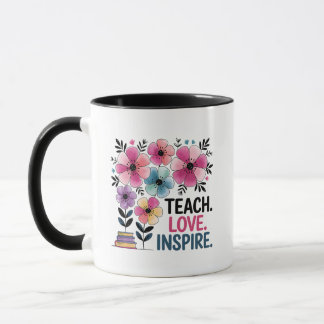 Unterrichten der Liebe Inspiriere Tasse | Blumenle