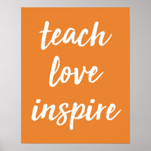 Unterrichten der Liebe Inspiriert   Inspirationssp Poster