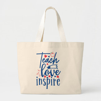 Unterrichten der Liebe Inspiriert Jumbo Stoffbeutel