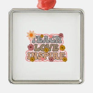 Unterrichten der Liebe Inspiriert Ornament Aus Metall