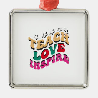 Unterrichten der Liebe Inspiriert Ornament Aus Metall