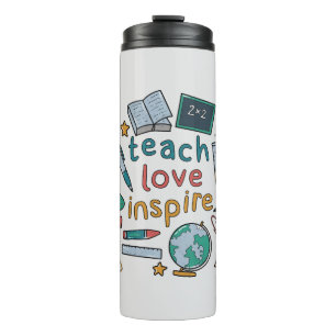 Unterrichten der Liebe Inspiriert Thermosbecher