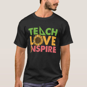 Unterrichten Inspiriert Lehrerschule Arbeit Sonnen T-Shirt