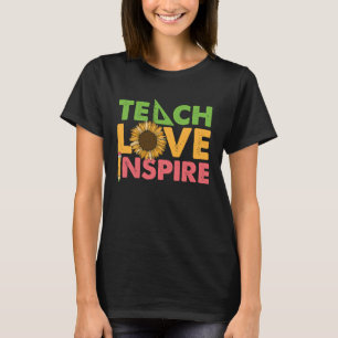 Unterrichten Inspiriert Lehrerschule Arbeit Sonnen T-Shirt