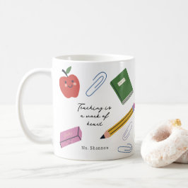 Unterrichten ist ein Werk des Herzens Kaffeetasse