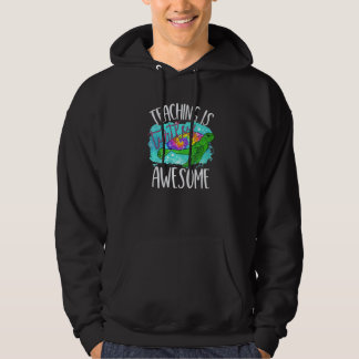 Unterrichten Ist Schildkröte Awesome  Schildkröte  Hoodie