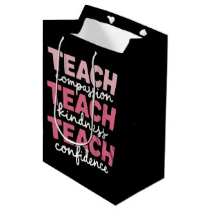Unterrichten Sie süße Lehrer Lebensbildung Inspiri Mittlere Geschenktüte