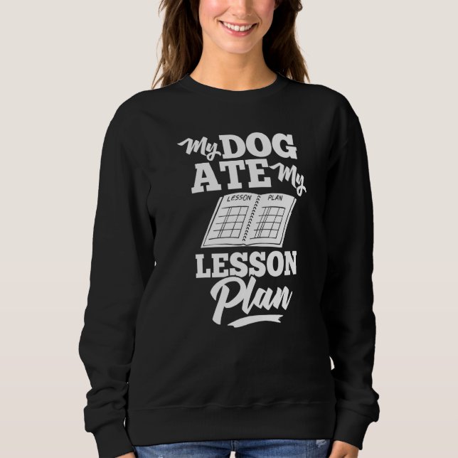 Unterrichtsplan Lehrer Vorschule Planer Schule  1 Sweatshirt (Vorderseite)