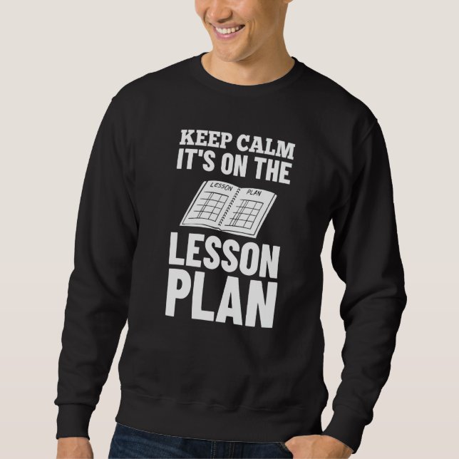 Unterrichtsplan Lehrer Vorschule Planer Schule Sweatshirt (Vorderseite)
