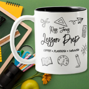 Unterrichtsvorbereitung Lehrer Dankeschön Personal Zweifarbige Tasse