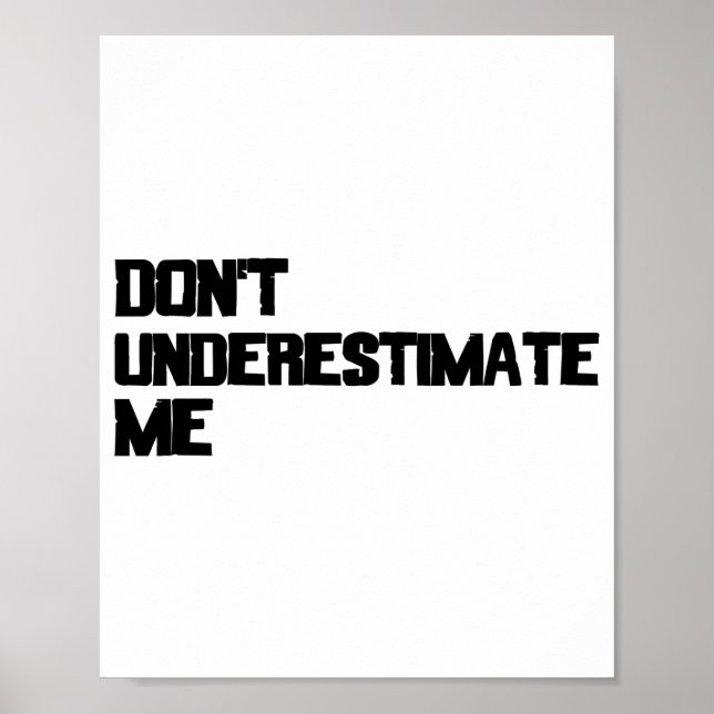 Unterschätz mich nicht poster (Vorne)