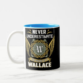 Unterschätze nie die Macht eines Wallace Zweifarbige Tasse