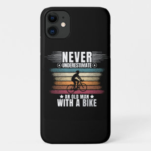 Unterschätze nie einen alten Mann auf einem Fahrra Case-Mate iPhone Hülle