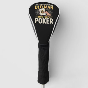 Unterschätze niemals alte Pokerkarte Golf Headcover