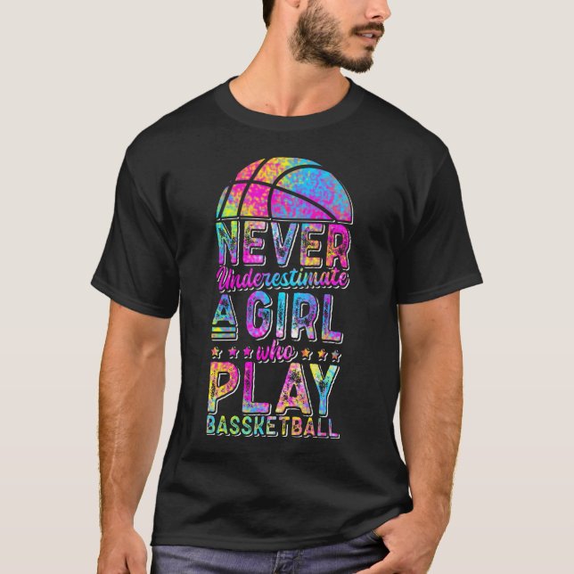 Unterschätze niemals ein Mädchen, das spielt T-Shirt (Vorderseite)