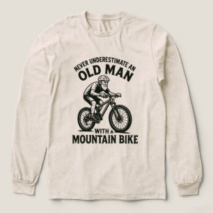 Unterschätze niemals einen alten Mann mit einem Mo Tri-Blend Shirt