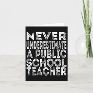 Unterschätze niemals einen Lehrer an einer öffentl Karte