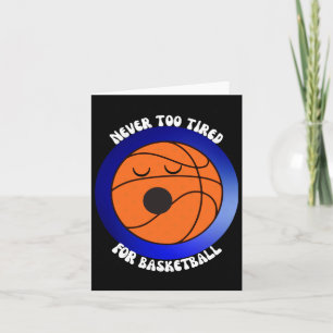 Unterschätzen Sie nie ein Mädchen, das Basketball  Karte