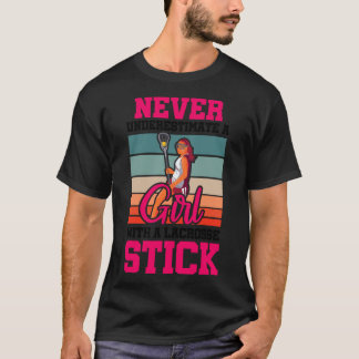 Unterschätzen Sie nie ein Mädchen mit einem festge T-Shirt